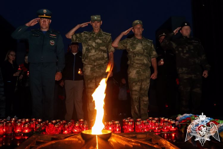 В День памяти и скорби росгвардейцы присоединились к патриотической акции «Свеча Памяти» 
