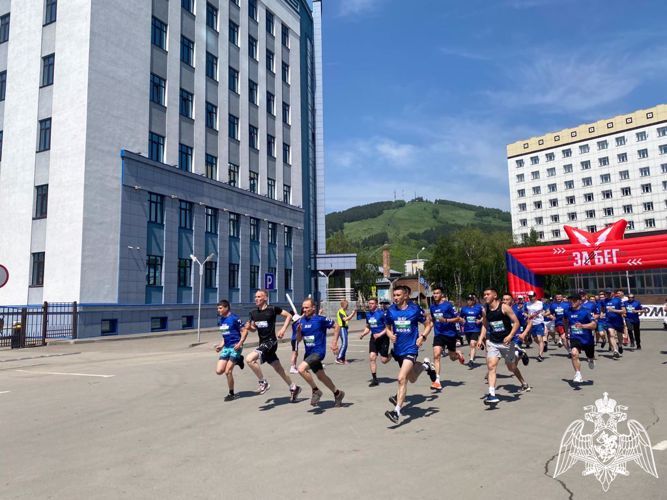 В Горно-Алтайске росгвардейцы обеспечили безопасность участников всероссийского полумарафона