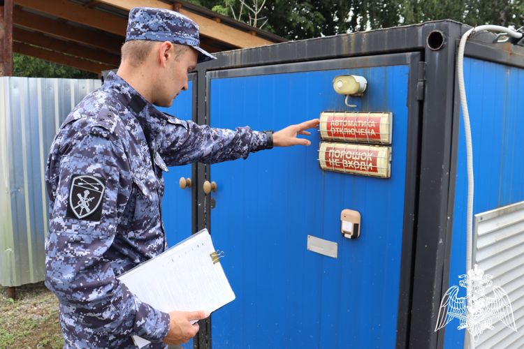 Росгвардия провела проверку одного из объектов топливно-энергетического комплекса