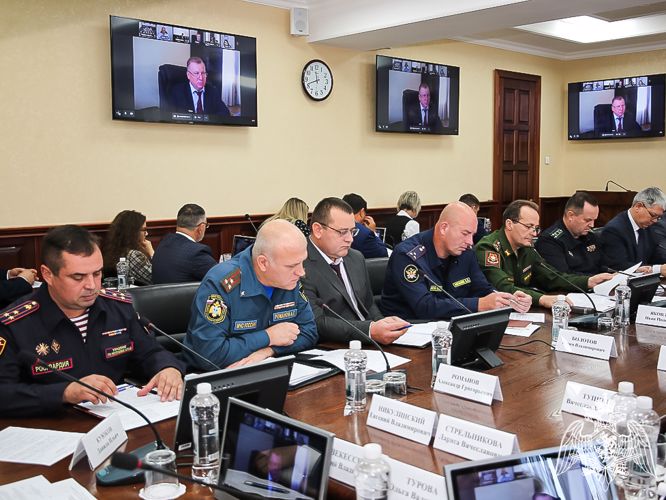При участии Росгвардии состоялось заседание оперативного штаба по обеспечению базового уровня готовности в регионе