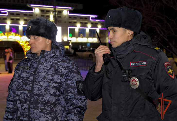 Росгвардия в Республике Алтай обеспечила правопорядок и безопасность в новогоднюю ночь