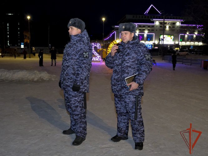Росгвардия в Республике Алтай обеспечила правопорядок и безопасность в новогоднюю ночь