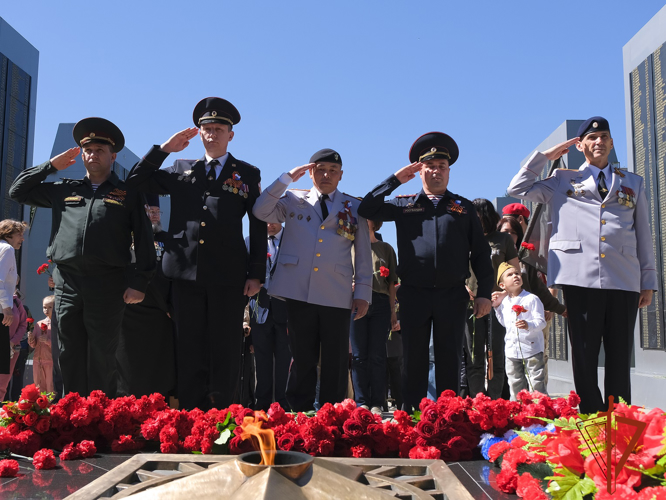 Росгвардейцы отметили День Победы в Республике Алтай