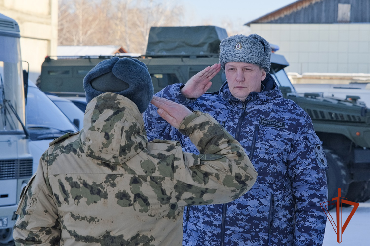 В Управлении Росгвардии по Республике Алтай состоялся смотр готовности военной и специальной техники