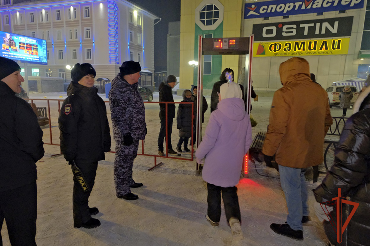 В новогоднюю ночь Росгвардия обеспечила правопорядок и безопасность на территории Республики Алтай
