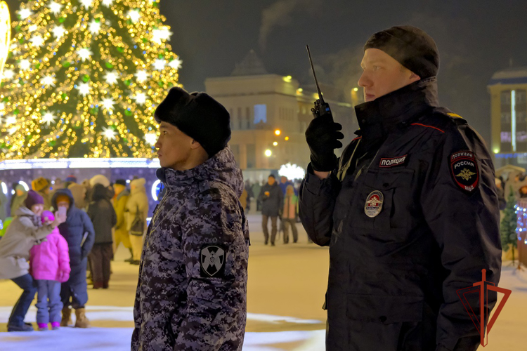 В новогоднюю ночь Росгвардия обеспечила правопорядок и безопасность на территории Республики Алтай