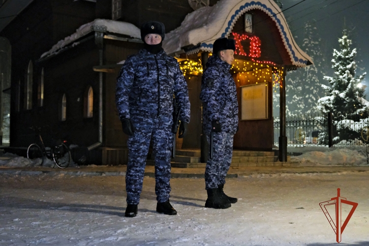 В рождественскую ночь Росгвардия обеспечила правопорядок и безопасность на территории Республики Алтай