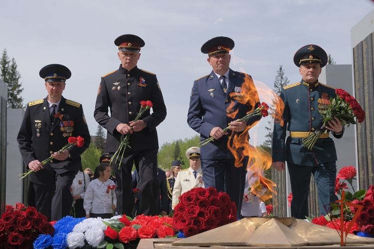 Росгвардейцы отметили годовщину Великой Победы в Республике Алтай