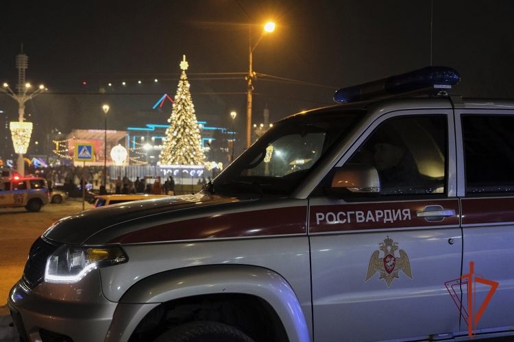 В новогоднюю ночь Росгвардия обеспечила правопорядок в Горно-Алтайске