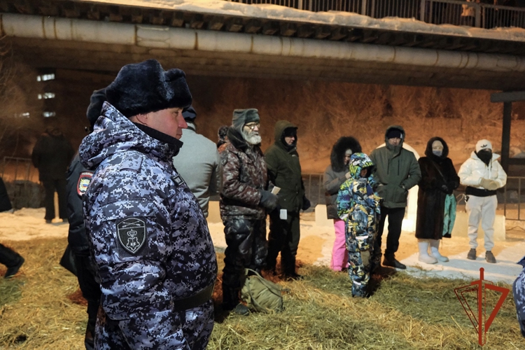 В Республике Алтай Росгвардия обеспечила безопасность во время празднования Крещения Господня
